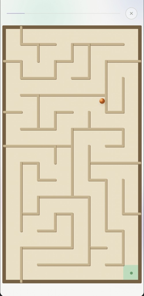 Mid-Fi balance game screen